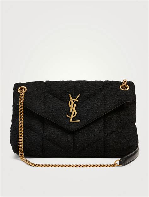 ysl tweed purse|ysl college bag sizes.